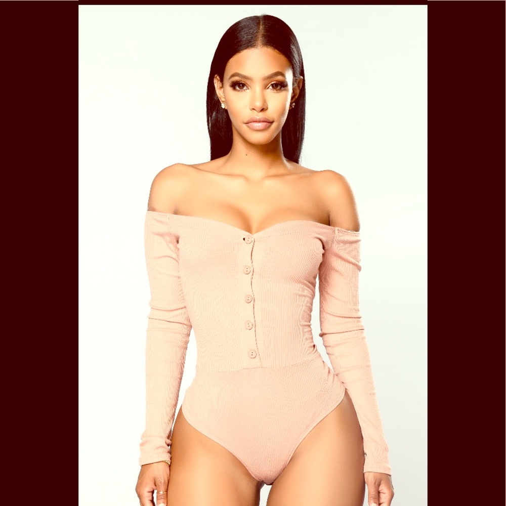Mauve Fool In Love Off the Shoulder Bodysuit